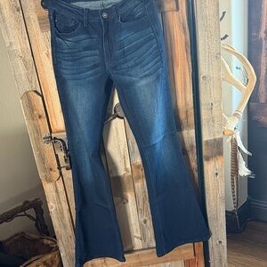 KanCan Dark Blue Flare Jeans